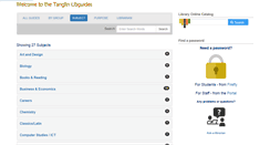 Desktop Screenshot of libguides.tts.edu.sg
